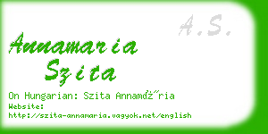 annamaria szita business card